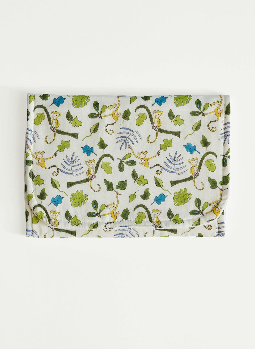 Baby Burp Cloth - Happy Monkey