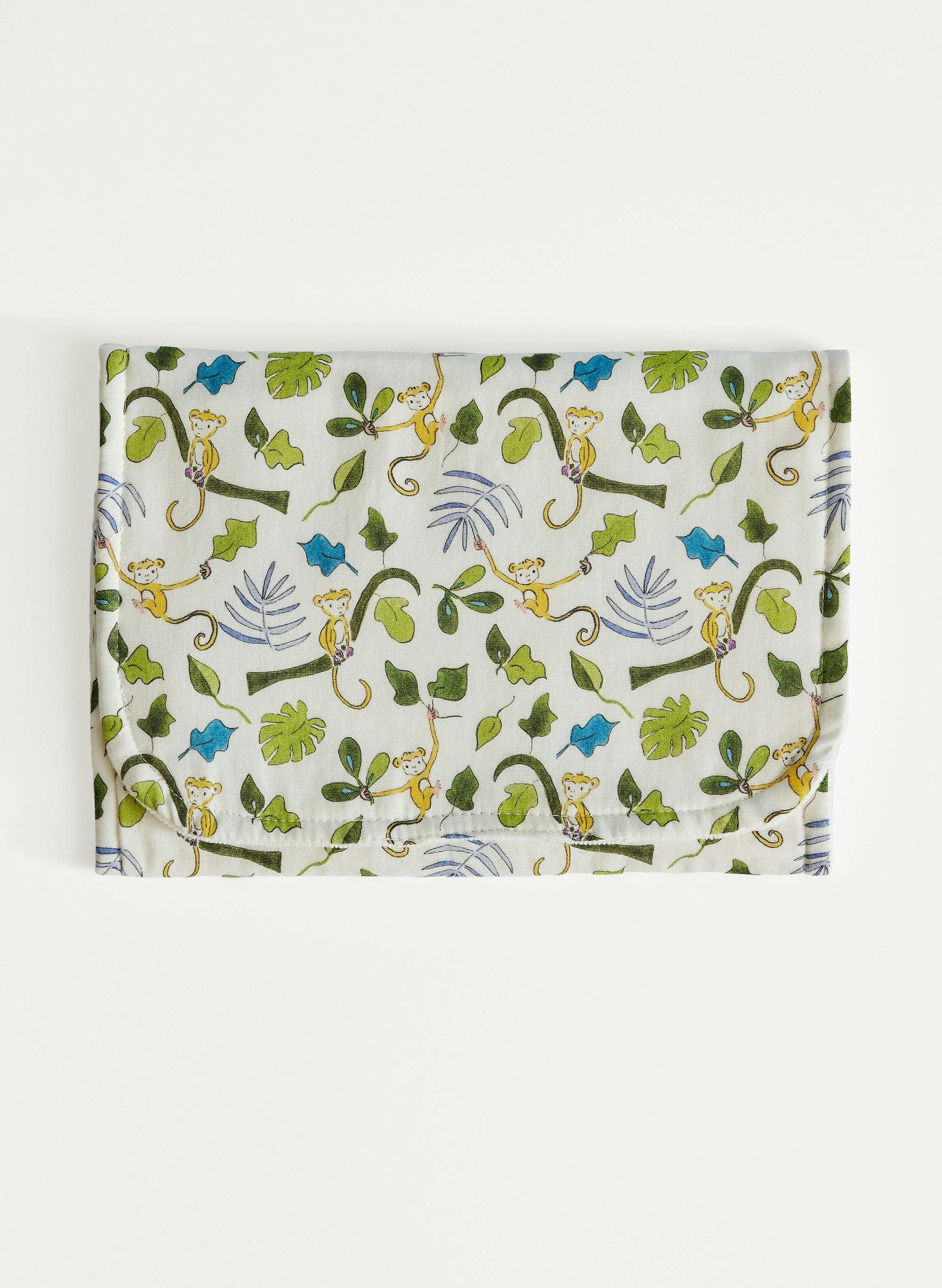Baby Burp Cloth - Happy Monkey