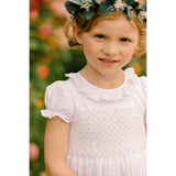 Antoinette Ceremony White Smocked Girl Dress