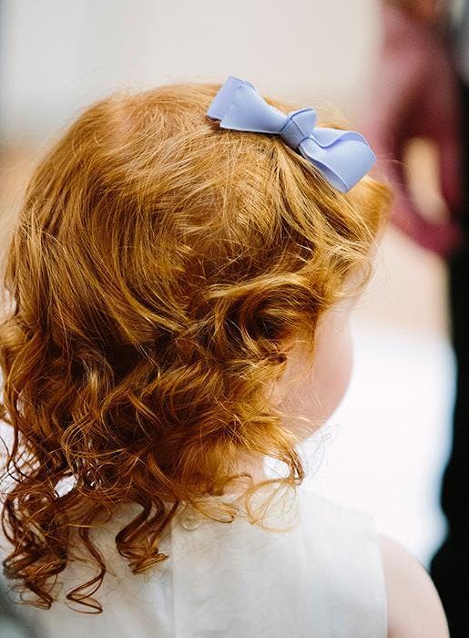 Large Bow Hair Clip in French Blue