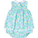 Printed Knit Tulip Romper