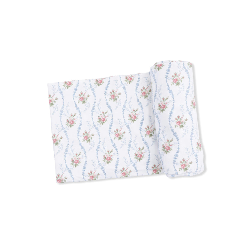 Heirloom Rose Stripe - Swaddle Blanket