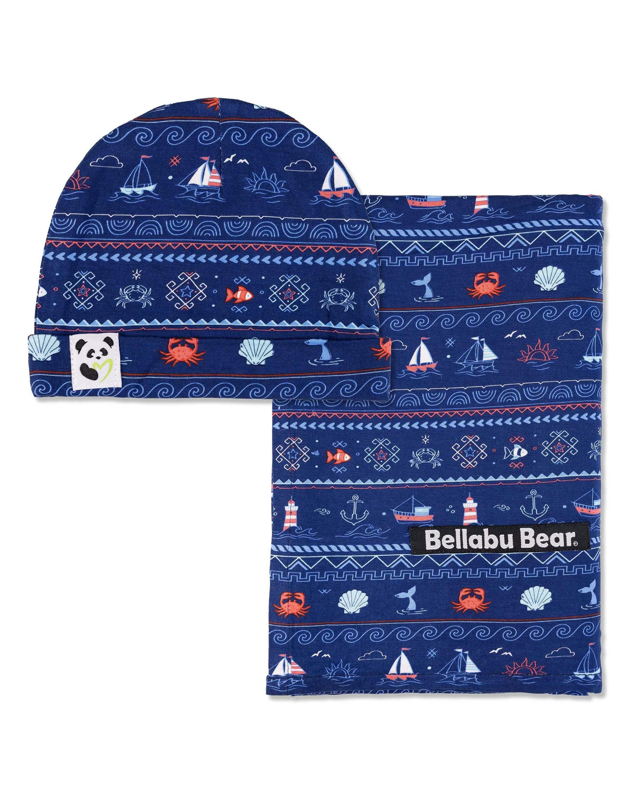 Sail Away Fair Isle Bamboo Swaddle & Beanie Set