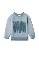 Painted Print Soft French Fleece Sweatshirt