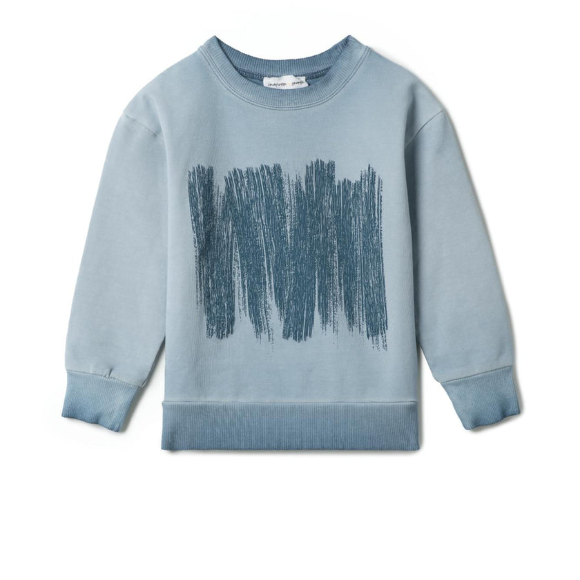 Painted Print Sweatshirt