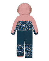 Kids One Piece Discover Snowsuit Blue and Pink Unicorn Print