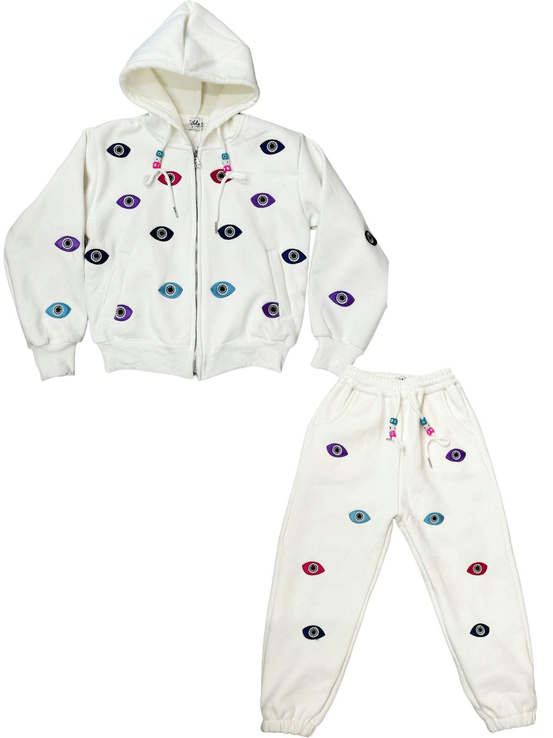 Women’s Rainbow Evil Eye Jogger Set