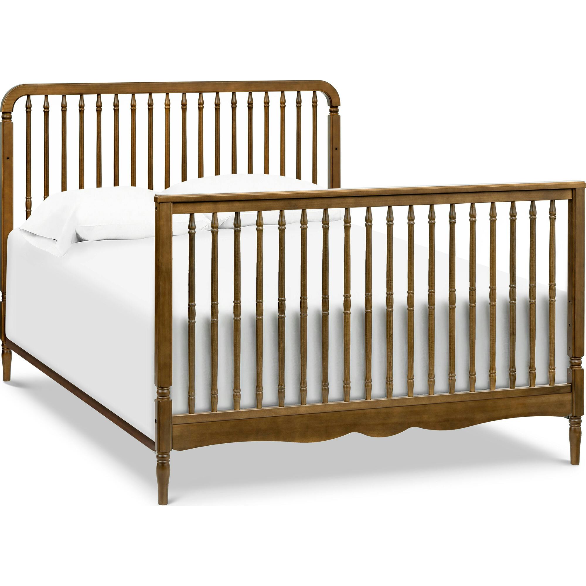 Liberty 4-in-1 Convertible Spindle Crib in Natural Walnut