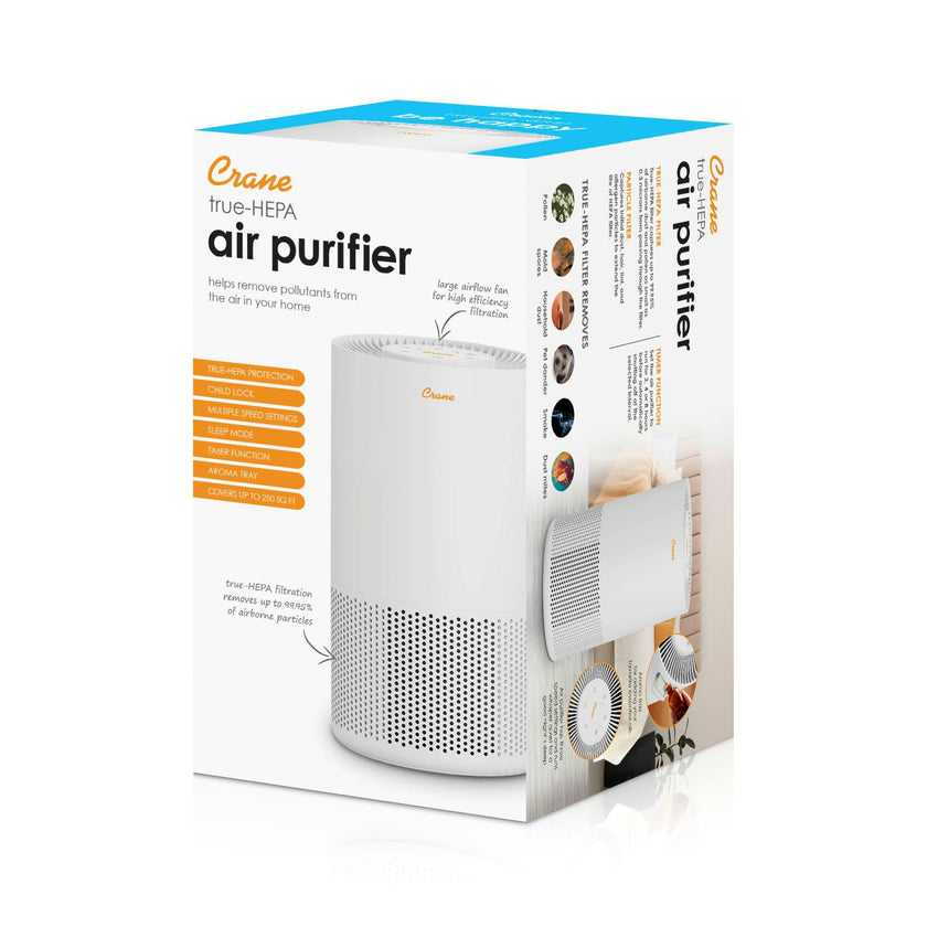 True HEPA Air Purifier for Nursery, Up to 250 Sq Ft, Quiet Sleep Timer