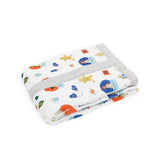 Cotton Muslin Baby Quilt - Christmas Time