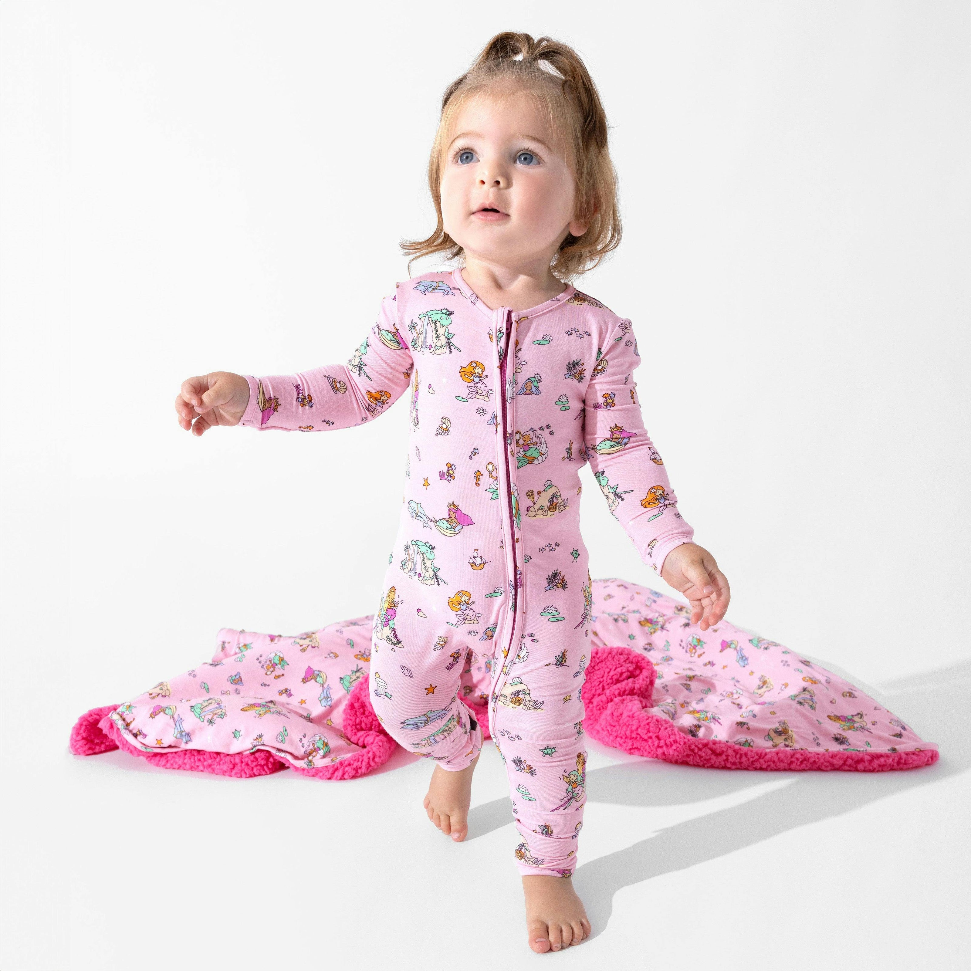 Mermaid Lagoon Bamboo Convertible Footie