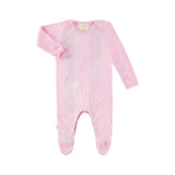 Variegated Rib Lap Tee Footie Pajama