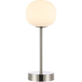 Natalia 12.25" Modern Minimalist Iron Rechargeable Integrated LED Table Lamp