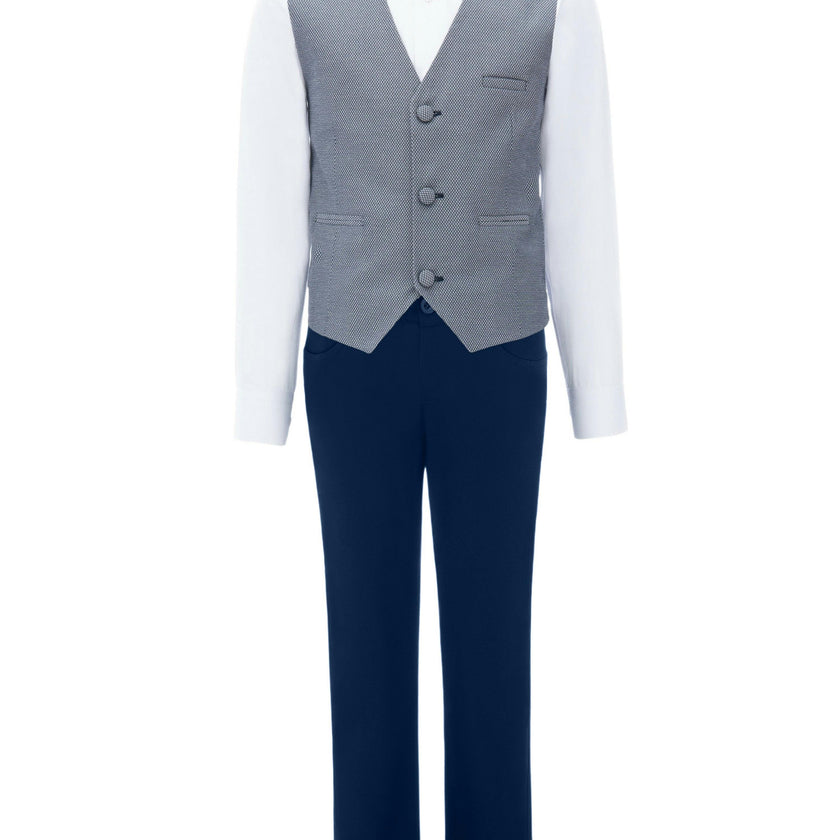 Gray Almendra Vest Outfit Set