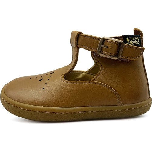Lark T-Bar Barefoot Shoe, Tan