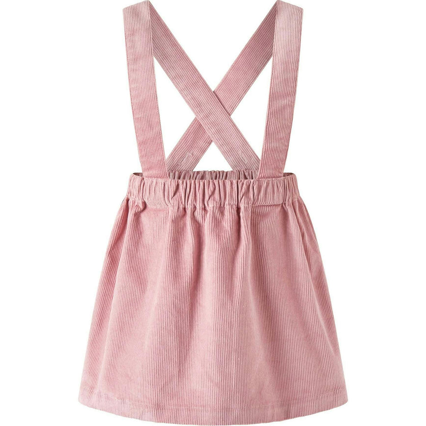 Floral Blouse Cord Pinafore Set