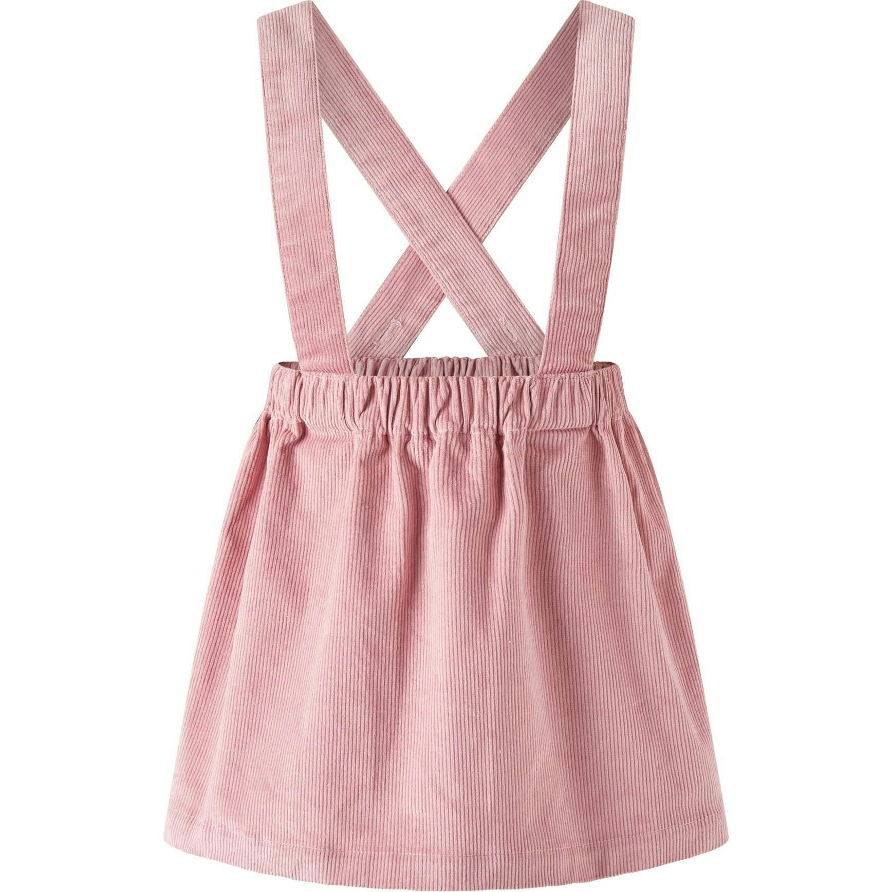 Floral Blouse Cord Pinafore Set
