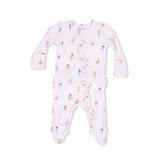 Petite Ballet - 2 Way Ruffle Front Zipper Footie