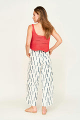Tivot Pant in White Rainfall