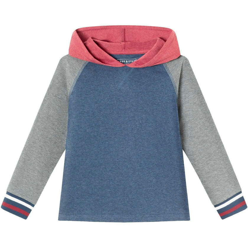 Kids Hooded Colorblocked Jersey Tee