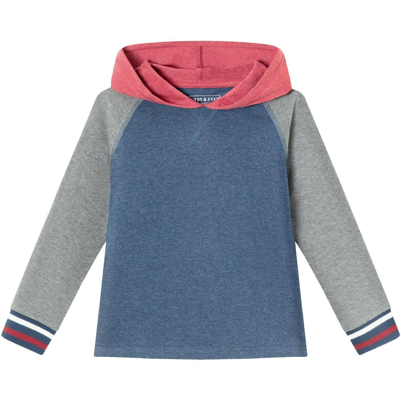 Kids Hooded Colorblocked Jersey Tee