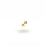 Heart Titanium Flat Back Stud Earring