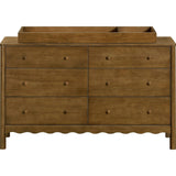 Swell 6-Drawer Assembled Dresser in Natural Walnut