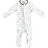 Zip-up Footie, Prints