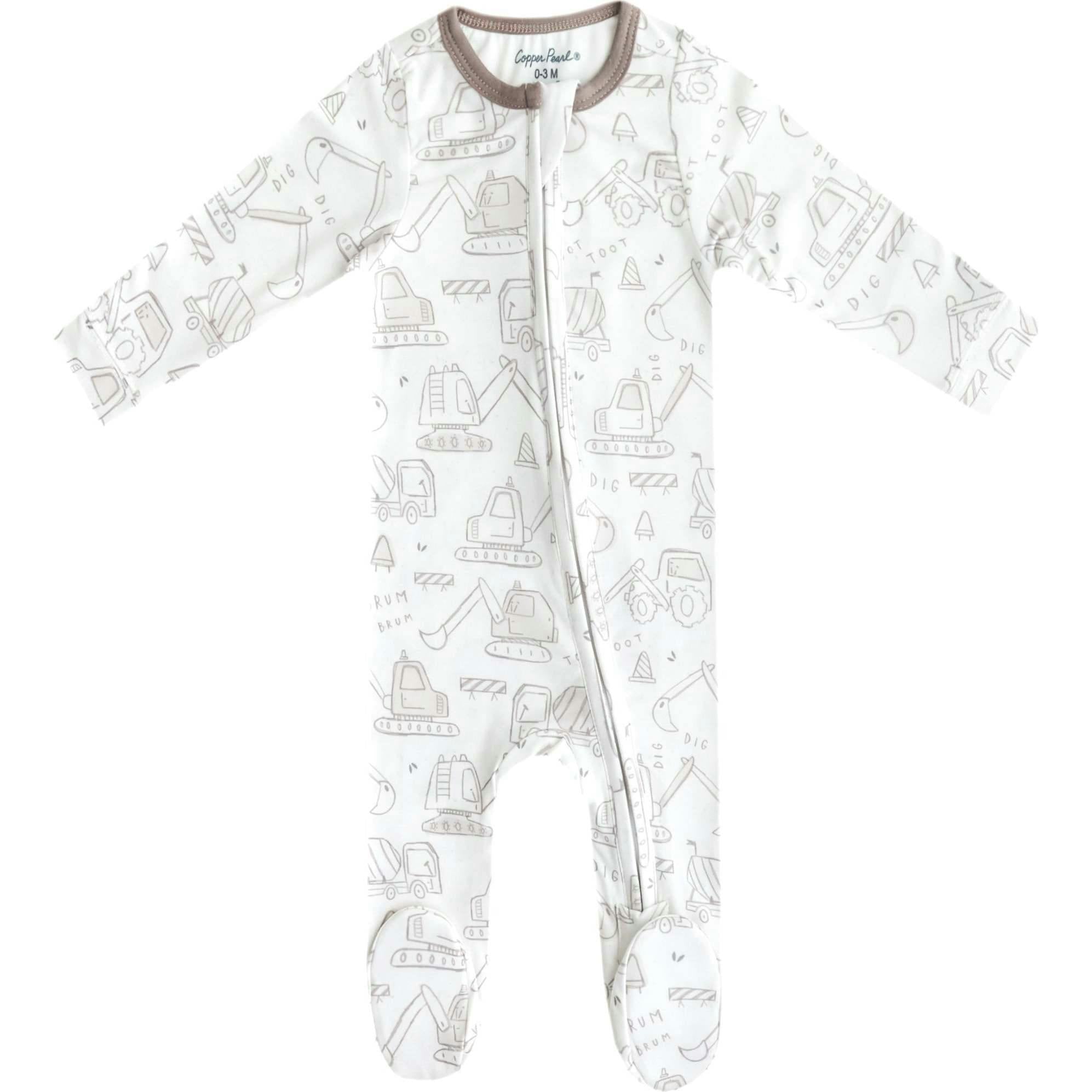 Zip-up Footie, Prints