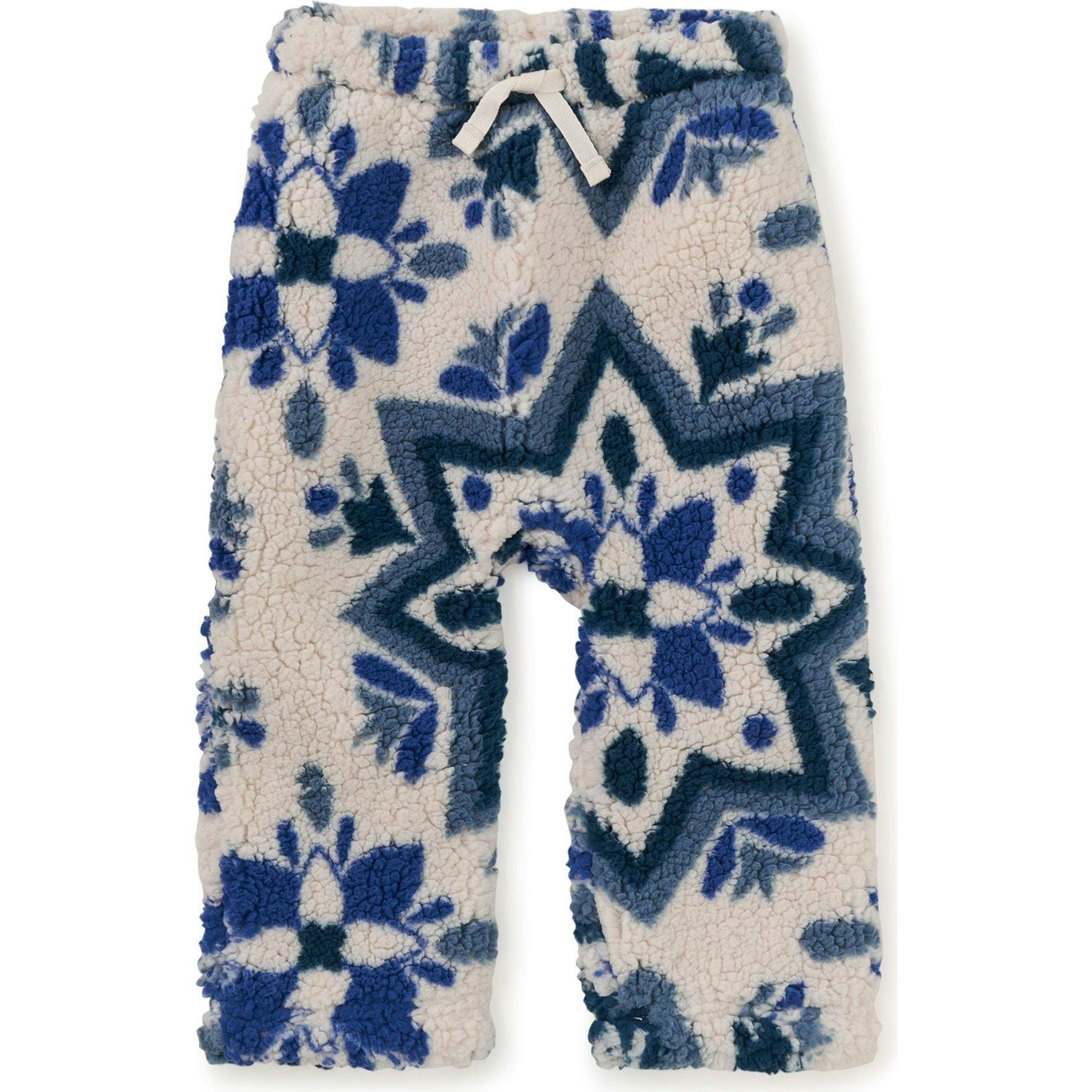 Teddy Fleece Baby Pants, Multi
