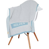 Monogrammed Herringbone Baby Blanket