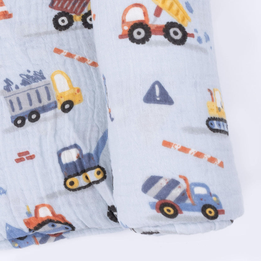 Crayon Construction - Swaddle Blanket