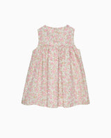 Baby Rose Smocked Duck Dress in Peach Rose Floral