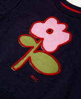 Recycled Cotton Flower Kid Sweatshirt