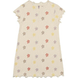 Floral Ribbed Short Sleeve Dress