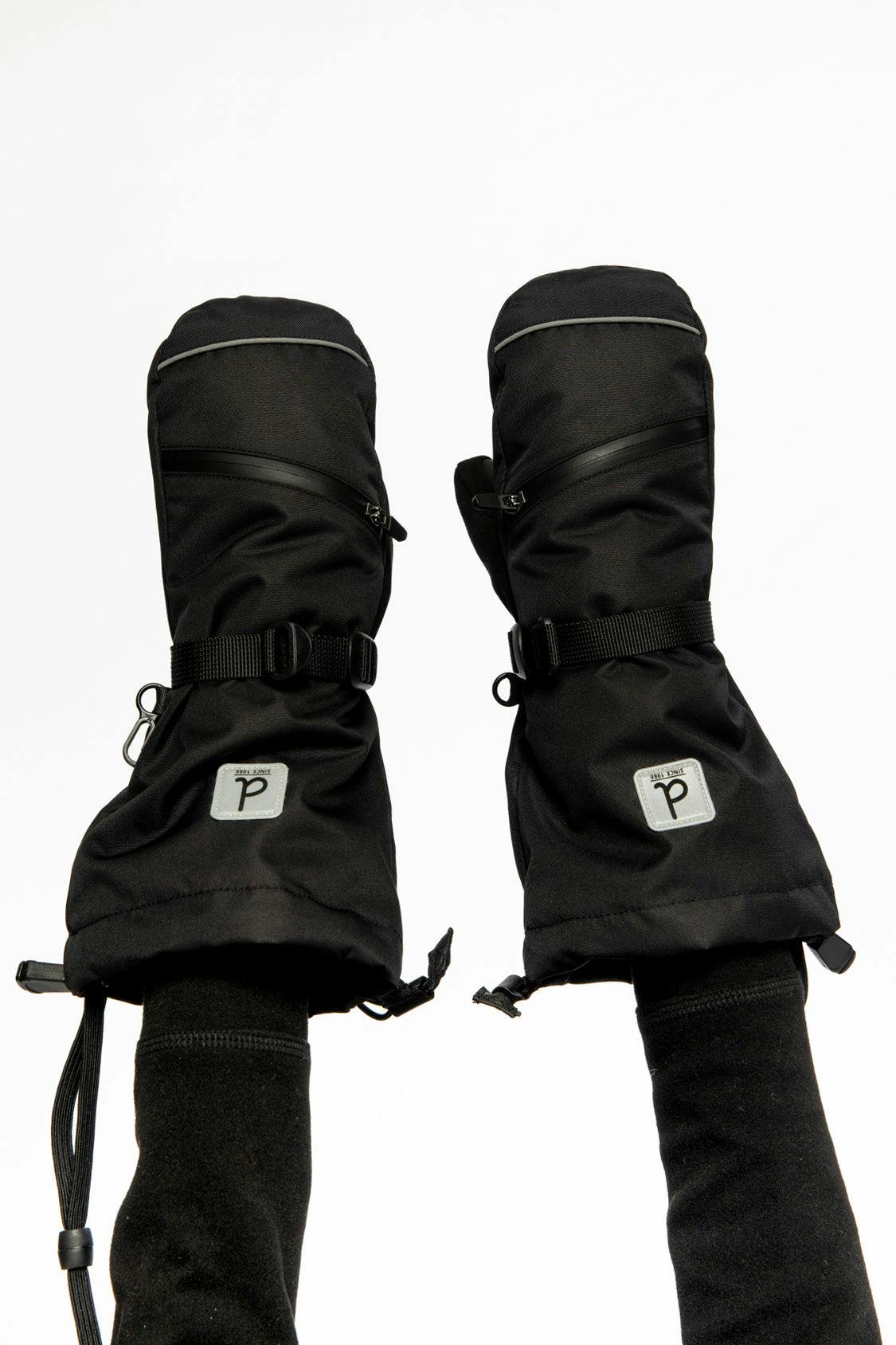 Teknik Winter Mittens Black