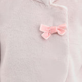 Pink Plush Asymmetrical Coat