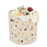 Clementine Fruits & Veggies Canvas Storage Bin