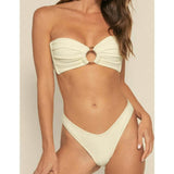 Rib Lulu Zig-Zag Stitch Bikini Bottom