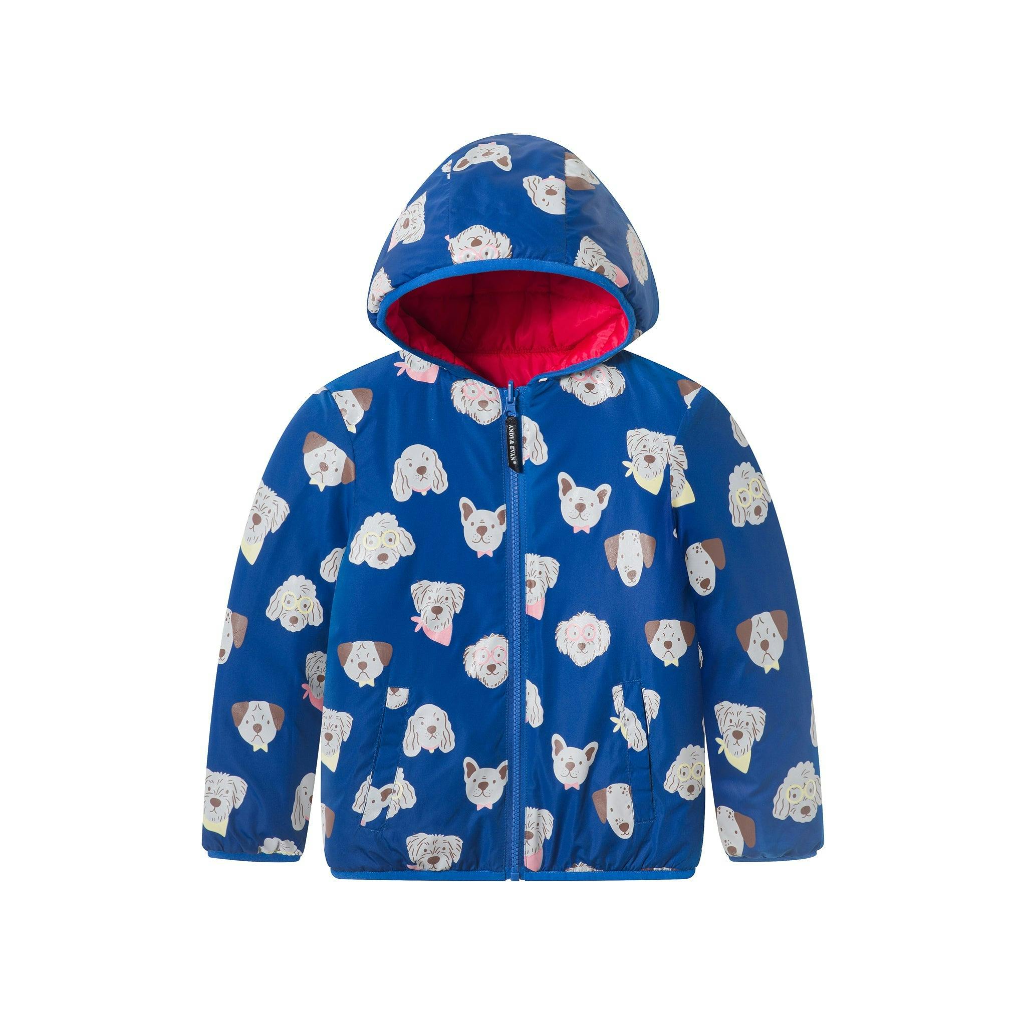 Reversible Color-Changing Puffer Jacket | Dog Print