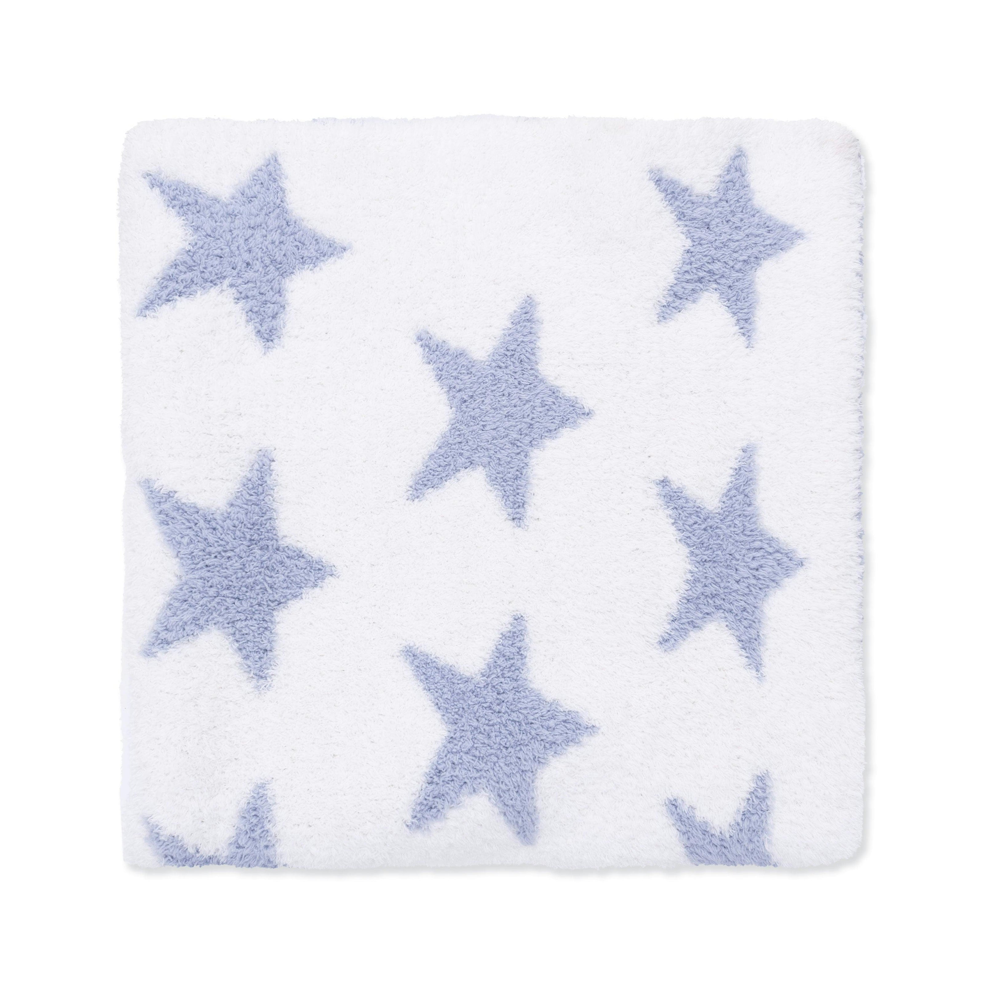 Chenille - Dusty Blue Star Blanket