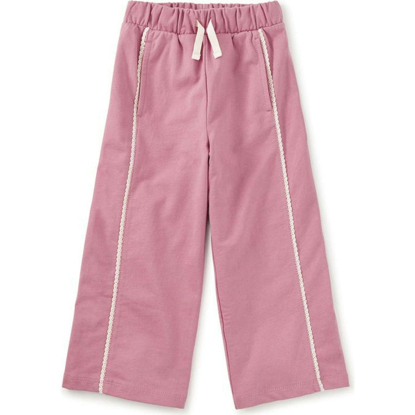 Lace Trim Track Pants, Multi