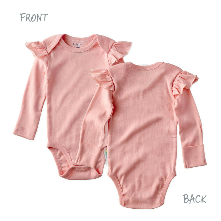 ASHLEY 10-Pack Long Sleeve Ruffle Bodysuits