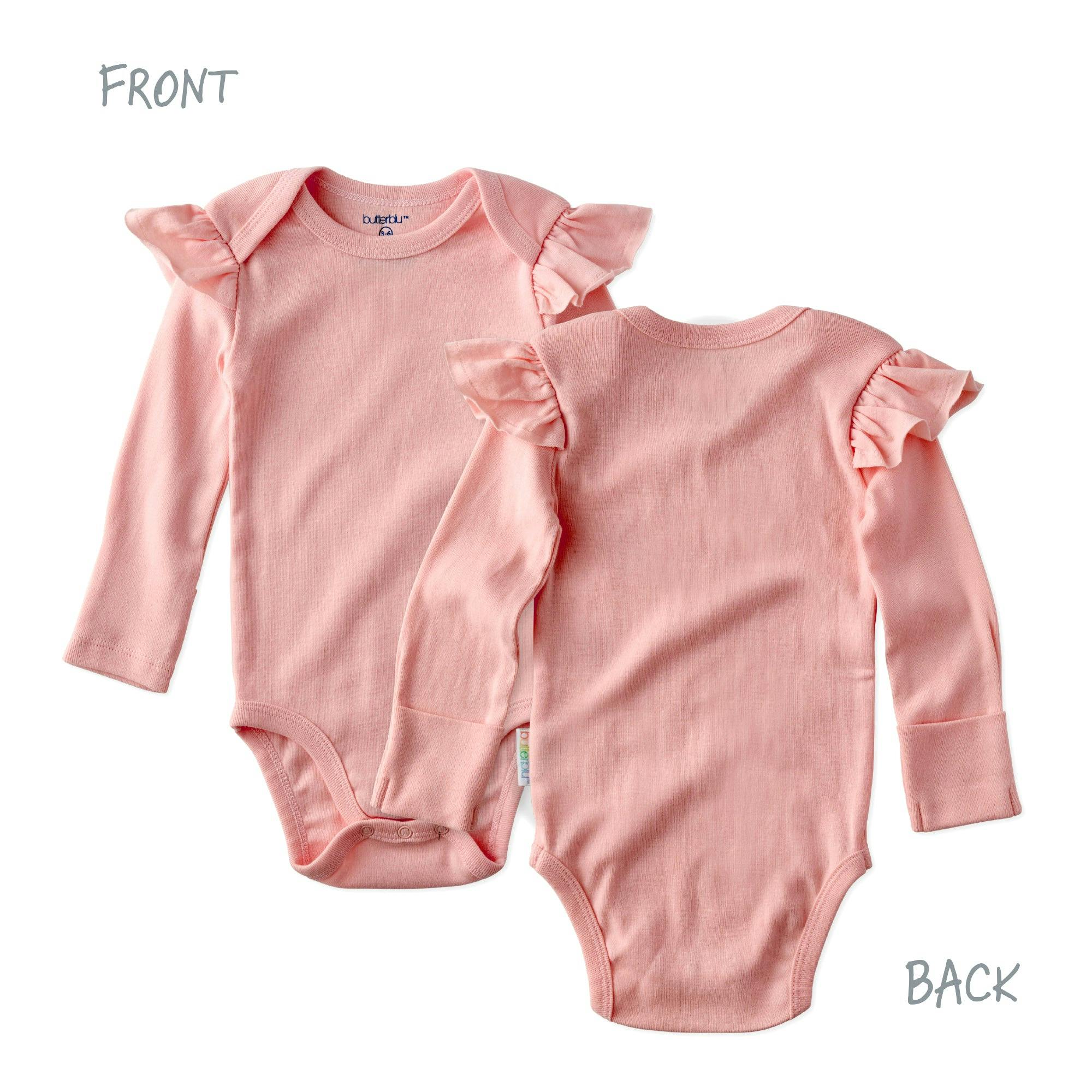 ASHLEY 10-Pack Long Sleeve Ruffle Bodysuits