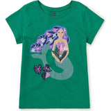 Amazon River Mermaid Graphic Tee, Green