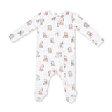 Christmas Teddy Bears Uni - 2 Way Zipper Footie