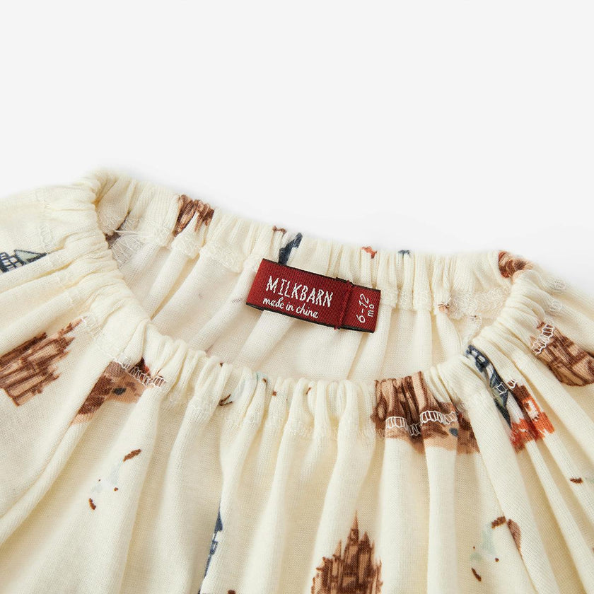 Sandcastle Organic Cotton Dress & Legging Set