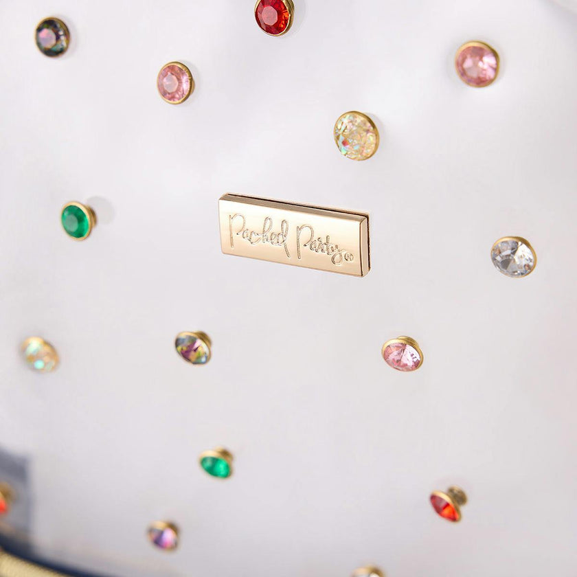 Denim and Gems Clear Backpack