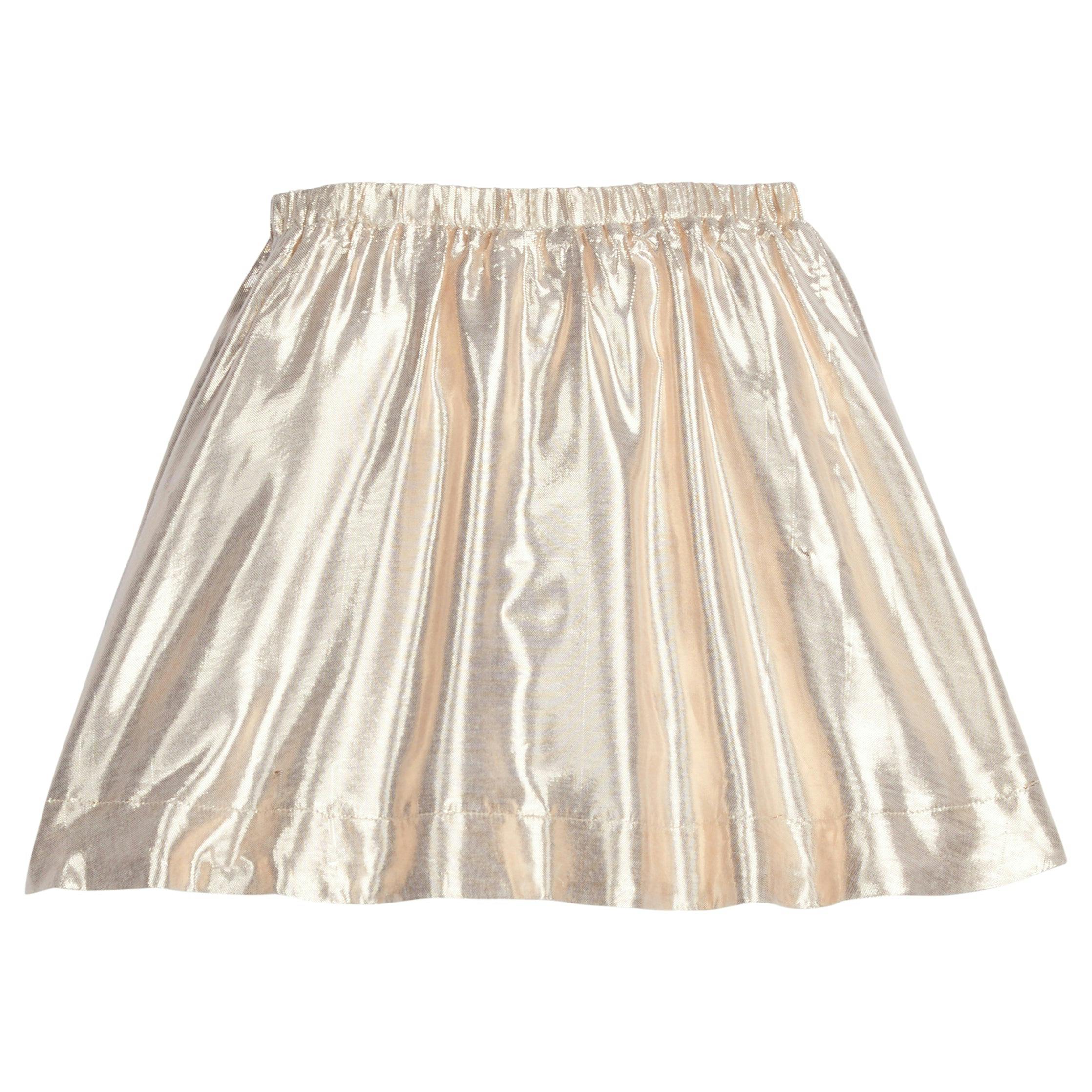 Metallic Elastic Waist Pull-On Circle Skirt