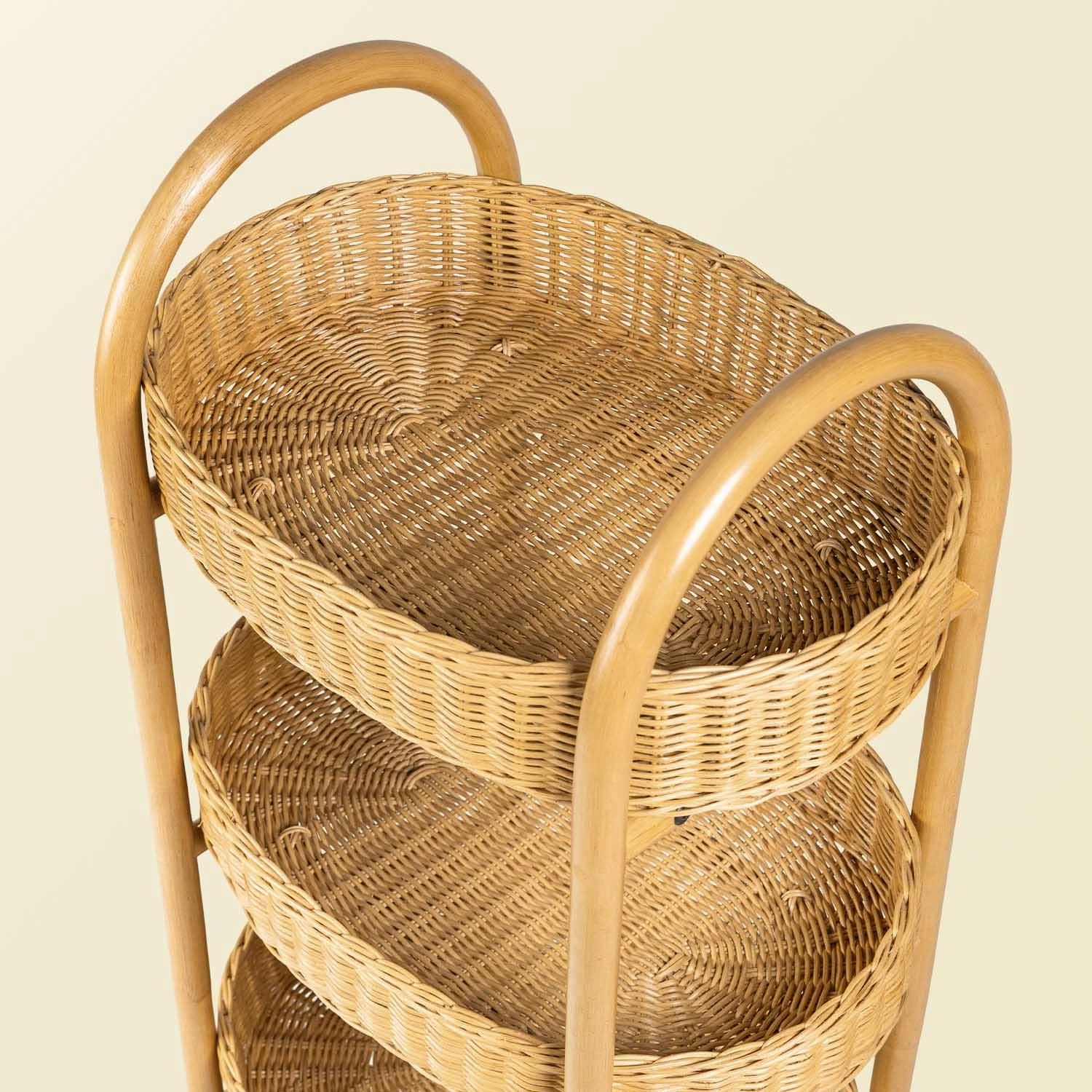 Handcrafted - Con Craft Trolley - Rattan Wicker